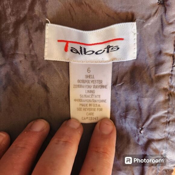 Talbots Lace Blouse Womens SZ 6 Fairy Whimsygoth Formal Holiday Glam Scalloped - Picture 2 of 5